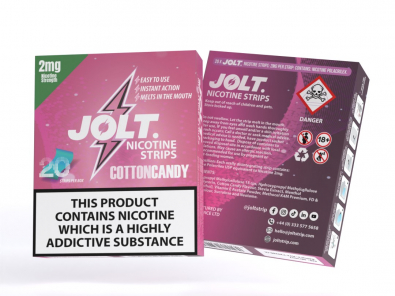 JOLT NICOTINE STRIPS - 4MG - 20PK - COTTON CANDY